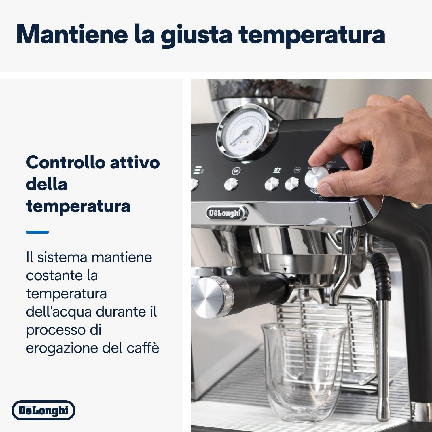 DeLonghi La Specialista Prestigio EC 9355.BM - Macchina per caffè espresso con macinino integrato e ugello professionale in schiuma di latte, 2 litri, nero