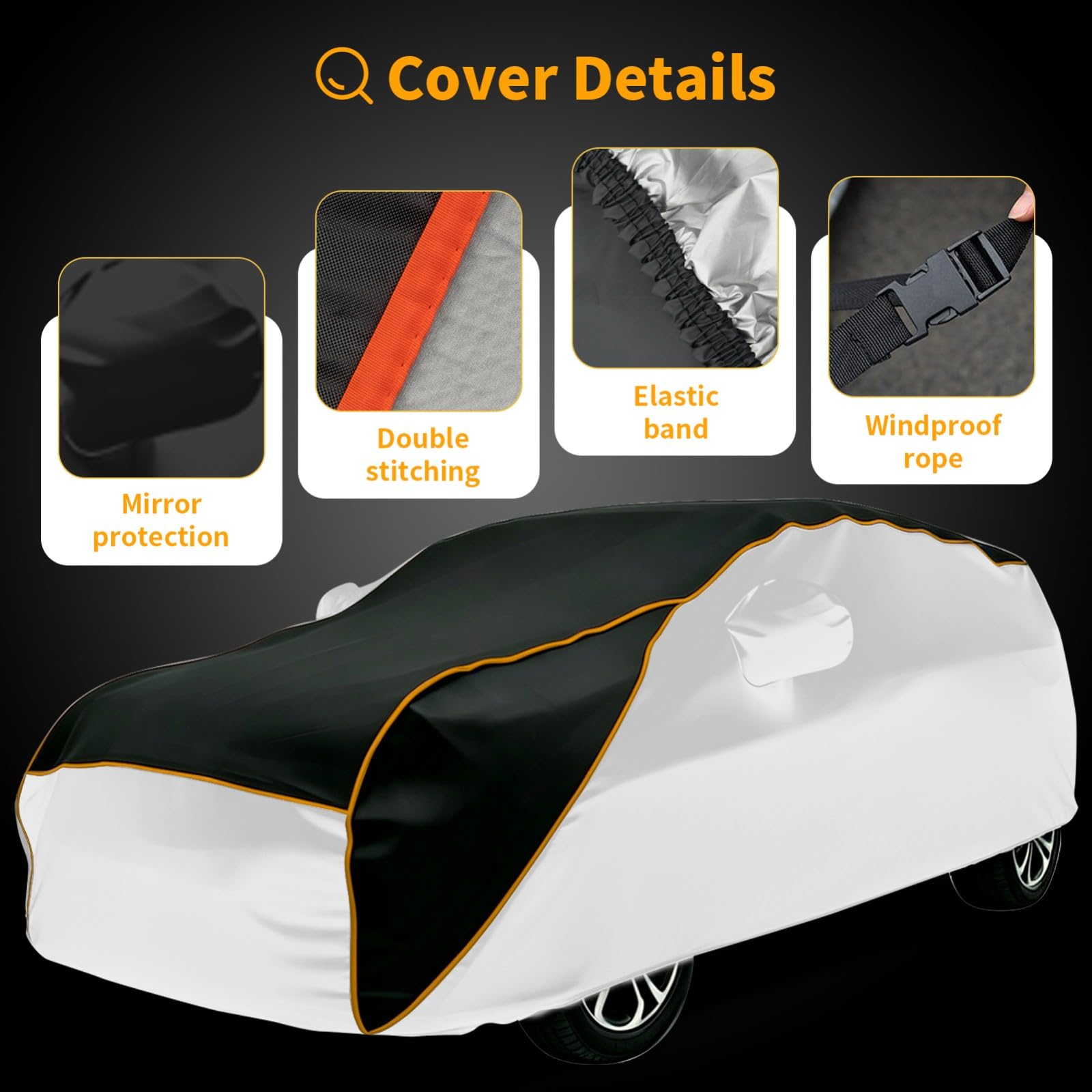 Telo Antigrandine Auto EVA Imbottito, per Ope Manta B Telo Copri Auto Esterni Esterno Impermeabile Traspirante Copertura Upgrade Anti-Grandine Auto,SUV E Berline-Argento