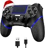 SZDILONG Wireless Controller for PS4 Gamepad Compatible with Playstation 4ProSlimPC,Double ShockBluetoothTouchpadStereo Headphone JackSix-axis Motion ControlCharge Cable