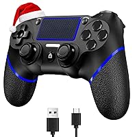 Vista 1 de Upgraded Wireless Controller for Ps4 Gamepad Compatible with Ps4/Pro/Slim/Windows PC,Joystick for PS4 with Touchpad/Stereo Headphone Jack/Six-axis