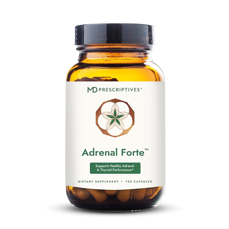 MD Prescriptives - Suplemento para energia com ashwagandha e rhodiola - 2000 mcg - 120 cápsulas