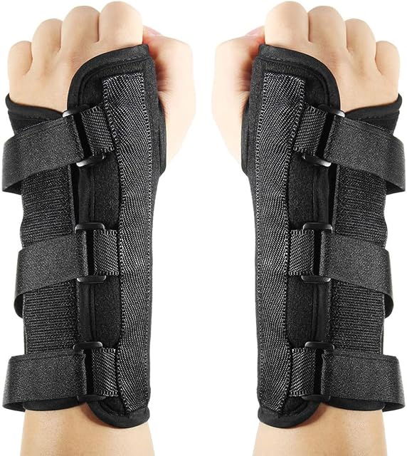 Hotcakes Carpal Tunnel Wrist Support Brace (Pair) - Wrist Splint Arm Stabilizer for Carpal Tunnel, Sprains and Joint Pain - Hand and Wrist Braces Includes Right and Left Wrist Supports - (One Size)
