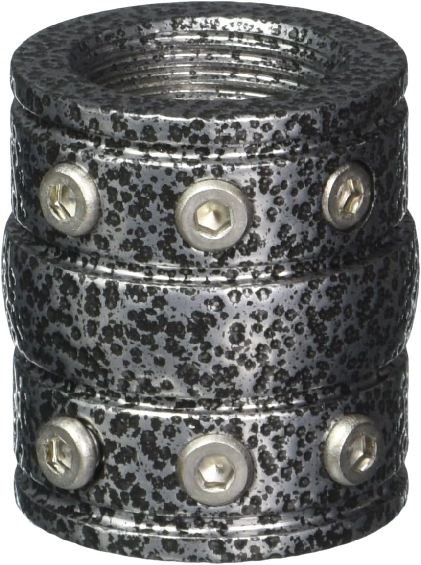 Kichler 337007WSP Decorative Ceiling Fan Downrod Coupler, Weathered Steel Finish