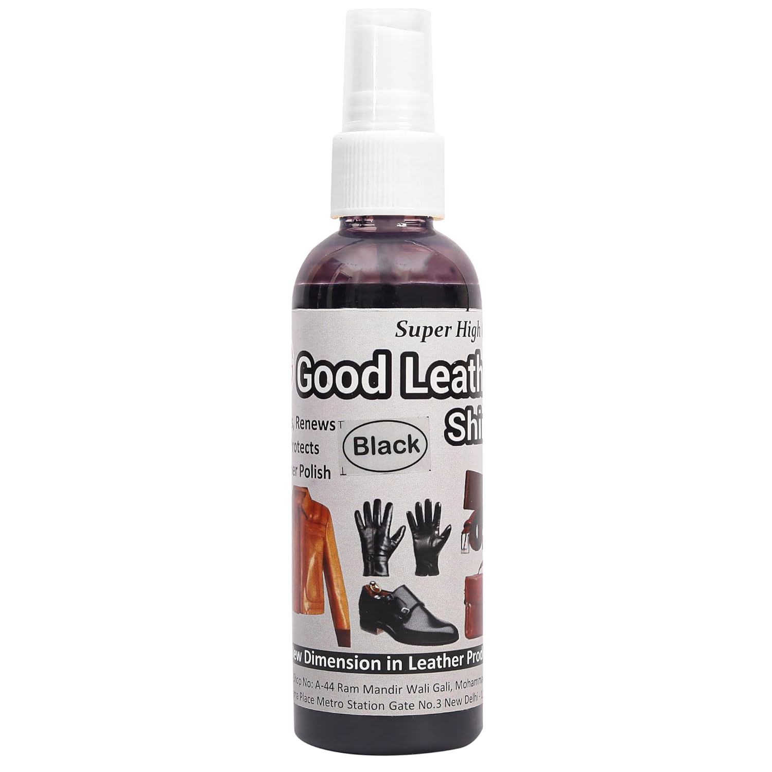 Good Leather Shine Leather Conditioner for Sofa, Car Seats, Jacket, Bags, Belt and for All Leather Polish Black(100ml)