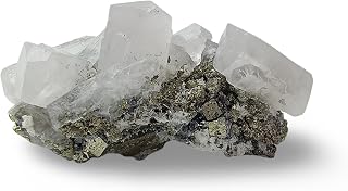 Natural Calcite Crystal from Peru - Authentic Energy Stone Specimen Formed with Several Crystals | Cluster, Druse or Twin Shapes | for Collection, Decoration or Gifting (2 to 3 Ounce)