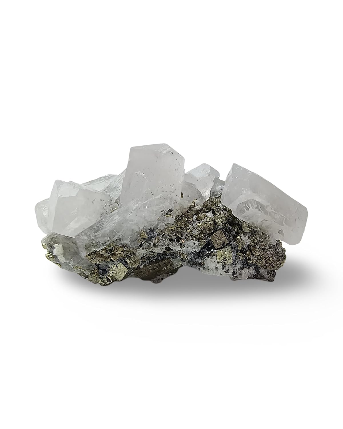 Natural Calcite Crystal from Peru - Authentic Energy Stone Specimen Formed with Several Crystals | Cluster, Druse or Twin Shapes | for Collection, Decoration or Gifting (5 to 6...