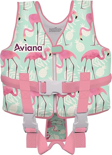 Chaleco de natación para niños pequeños, flotadores para piscina, entrenamiento para nadar o pescar, 33-60 libras chaleco para niños y niñas