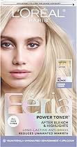 L'Oreal Paris Feria Long-Lasting Anti Brass Power Hair Toner, Ammonia Free Demi Permanent Hair Color, Ice Blonde Hair Toner, 1 Application