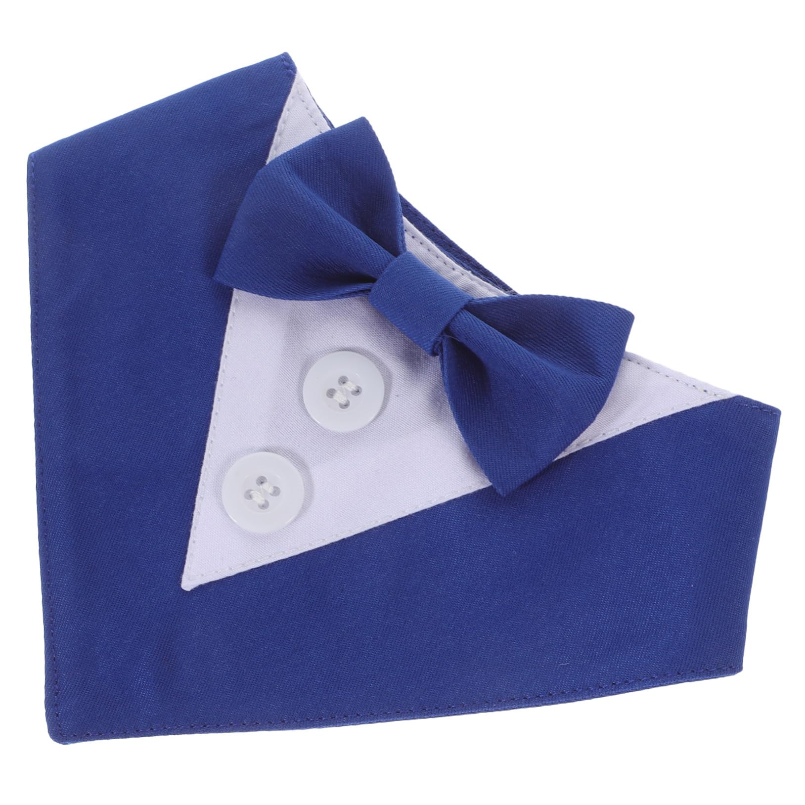 VICASKY 4 Pièces Bandana Chien Mariage Bleu XS Élégant pour Costume Animal Accessoire Fête Photo Protège Cou Propre et Bandanas pour Chiens