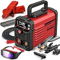 Ppizkk MMA-135PRO 110V Stick Welder: 2-in-1 ARC/Lift TIG Mini Portable Welder, Hot Start, Arc Force, Anti-Stick for Home DIY