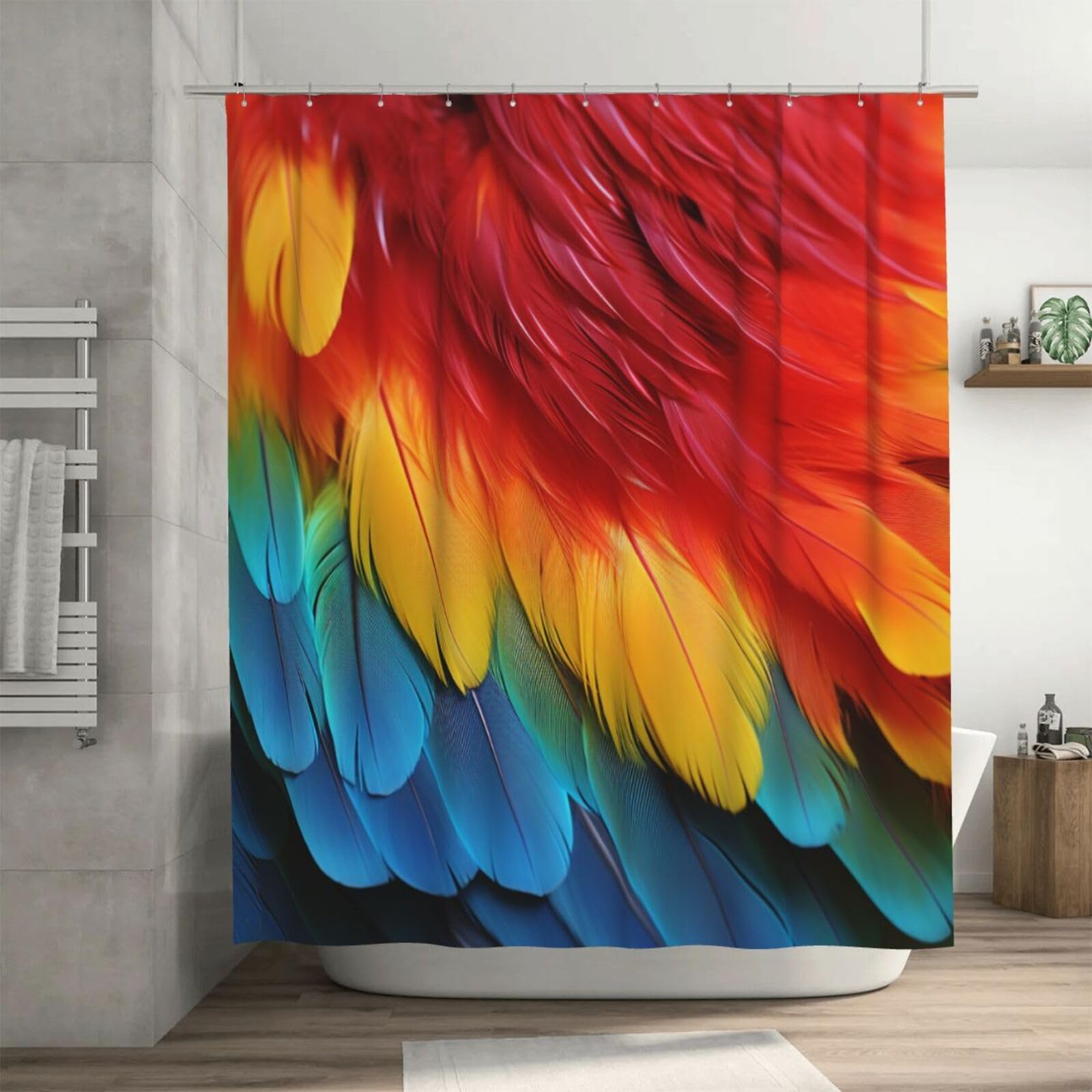 Rideau de douche étanche anti-éclaboussures 182x182 cm décoration salle de bain