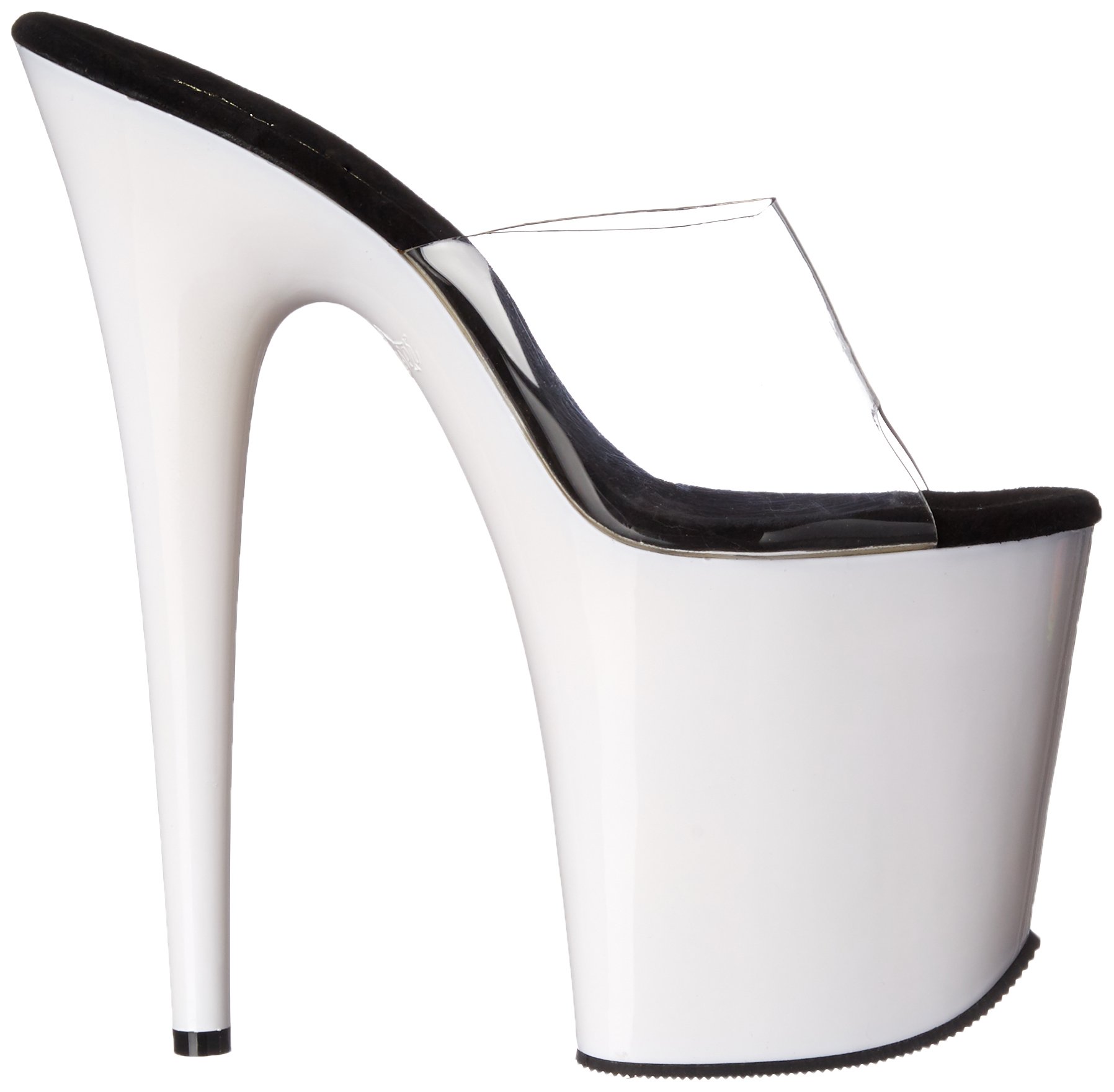Pleaser FLAMINGO-801UV Clr/Neon Wht UK 5 (EU 38)