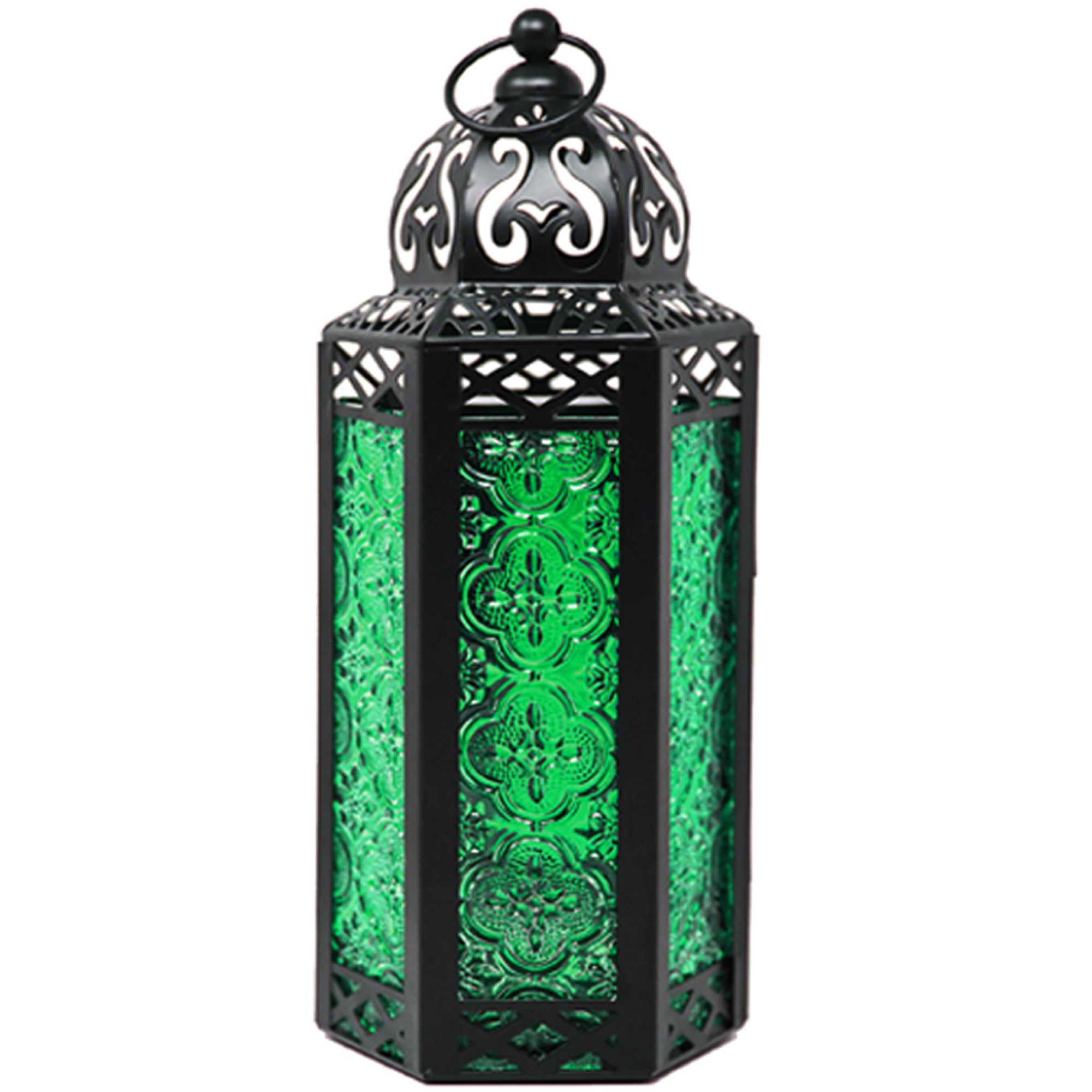Lanterne in stile marocchino, metallo, Green, medium