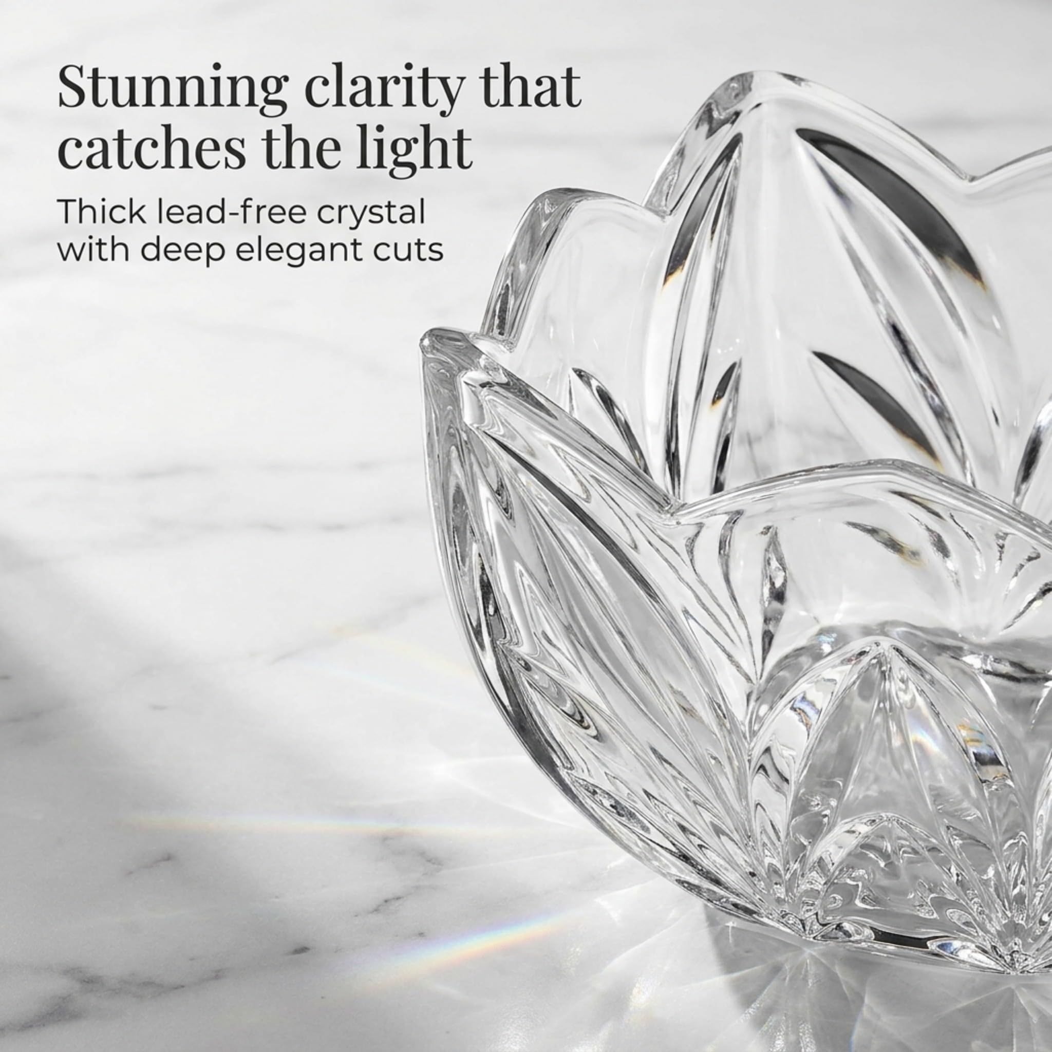 Amazon.com | Godinger Square Bowl - Shannon Crystal: Decorative