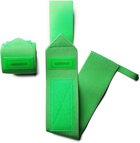 Miniatura 15 de UPPPER Muñequeras para levantamiento de pesas, soporte de muñeca de 19 pulgadas con lazo para el pulgar para prensa de banco, levantamiento de Azul