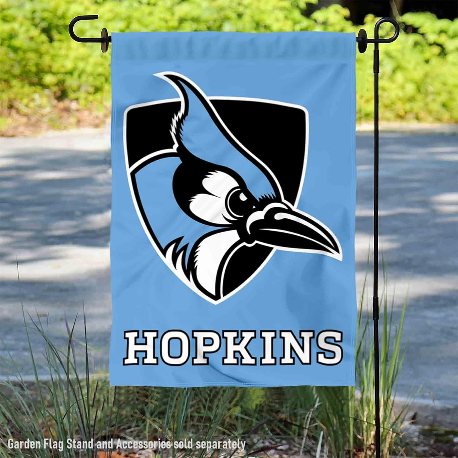 Johns Hopkins Blue Jays Light Blue Garden Flag - Image 2