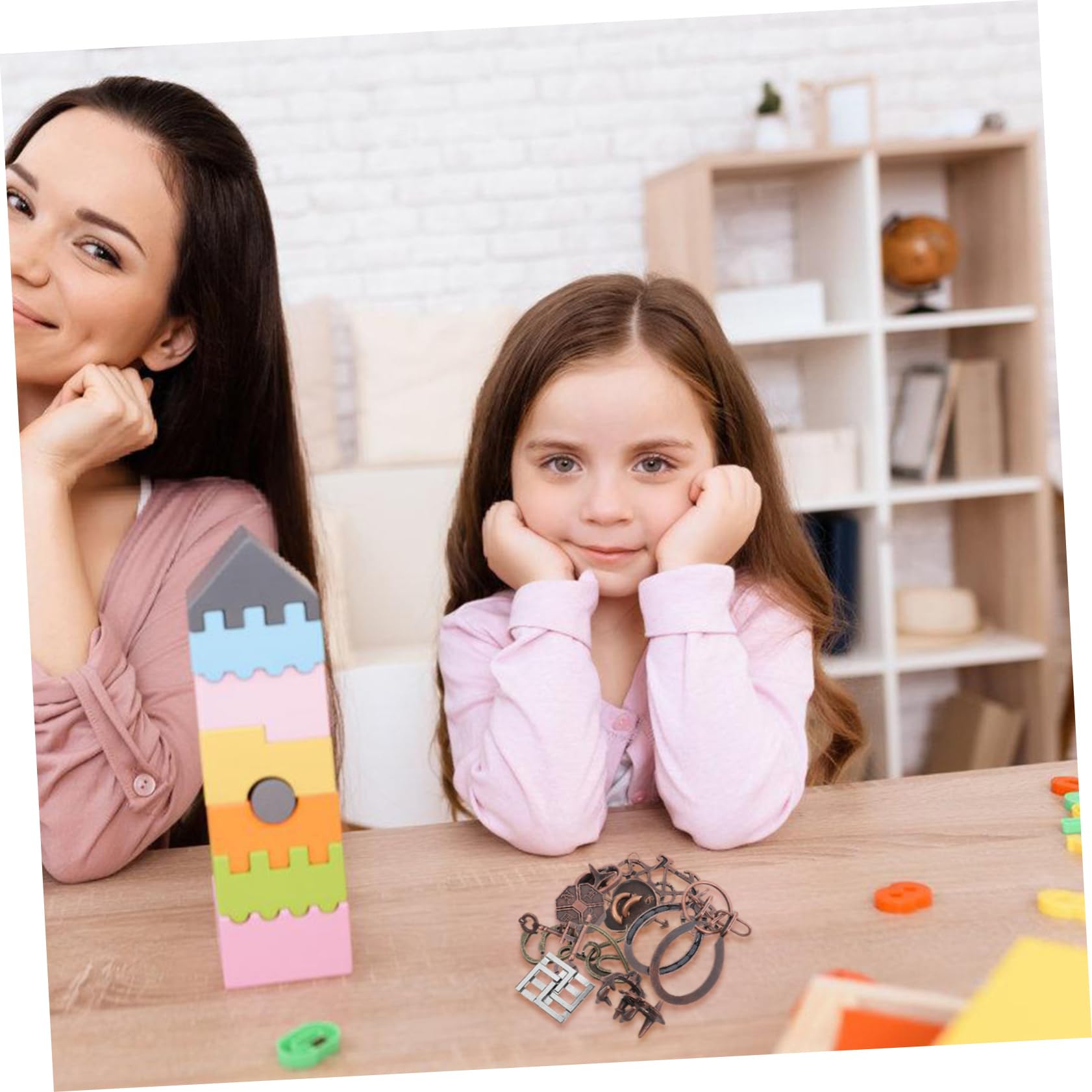 POPETPOP 9pezzi Rompicavo in Metallo Puzzle Ad Incastro Per Adulti Rompicapo Di Districazione Per Allenare Cervello Giocattolo Puzzle Per Feste e Famiglia
