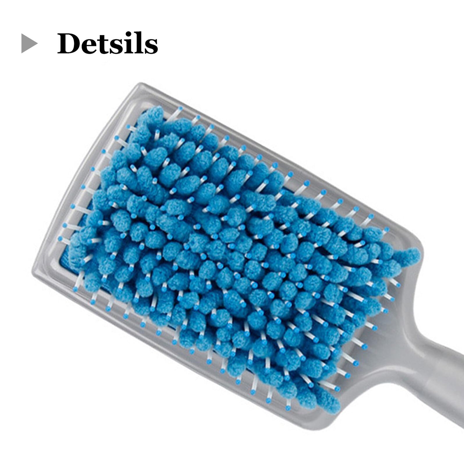 Ipetboom Peine Absorbente de Agua y Diseño Desenredante Azul para Secado Rápido del Cabello Material Abs Adecuado para Cabello Rizado y Seco