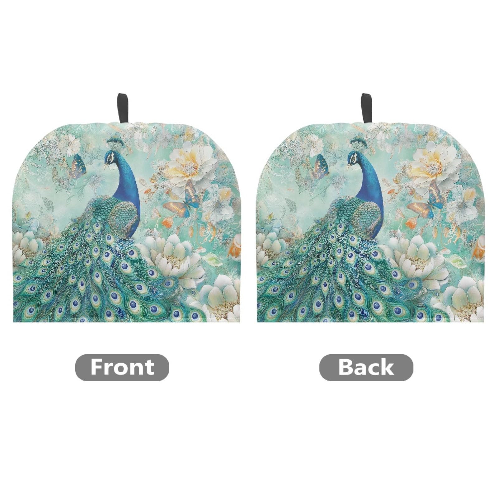 ZFRXIGN Floral Peacock Tea Cozy for Teapot Insulated Teapot Cozy for Women Tea Cozies Breakfast Tea Pot Cover Kettle Quilt for Kitchen Home Decor Blue