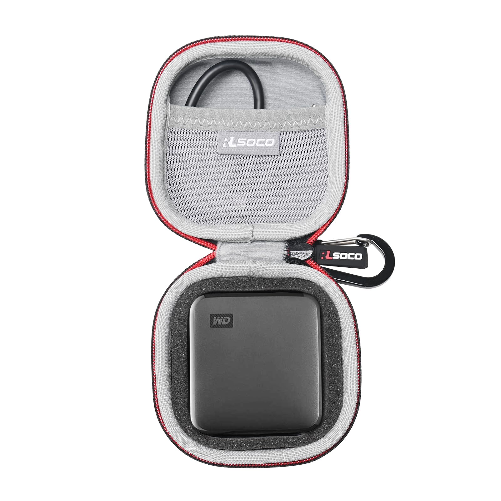 RLSOCO Hard Case for WD 1TB/2TB Elements SE Portable SSD External Solid State Drive(Case Only)