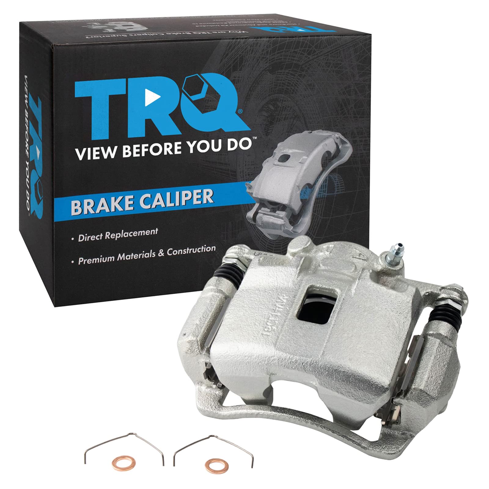 TRQ Front Left Right Brake Caliper w/Bracket Driver Passenger Side