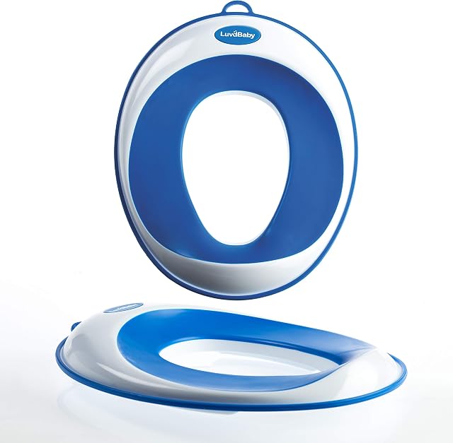 Toddler Toilet Seat - Potty Training Toilet Seat - Kids Toilet Trainer Ring for Boys or Girls | Secure Non-Slip Surface - Bonus Suction Cup Storage Hook