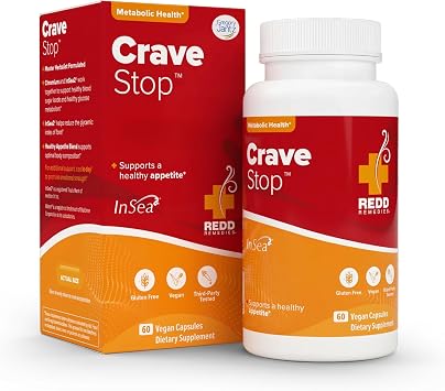 Redd Remedies Crave Stop, Helps Manage Sugar Cravings and Appetite, 60 Vegan Capsules