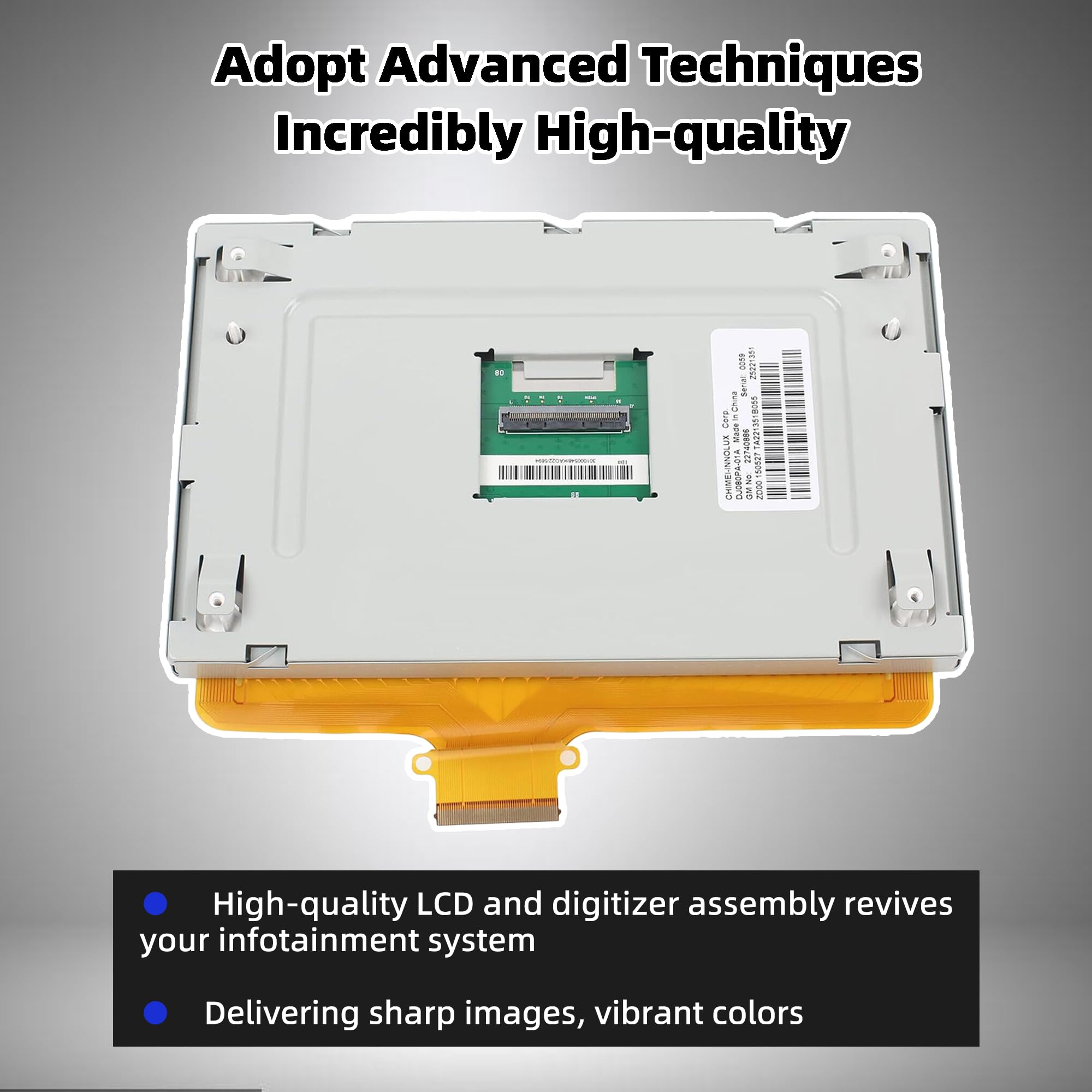 Digitalizzatore Touch Screen Vetro 8 Pollici 55 Pin Per Chevy Silverado GMC Sierra Colorado MyLink (DJ080PA-01A/DJ080PA-01G)