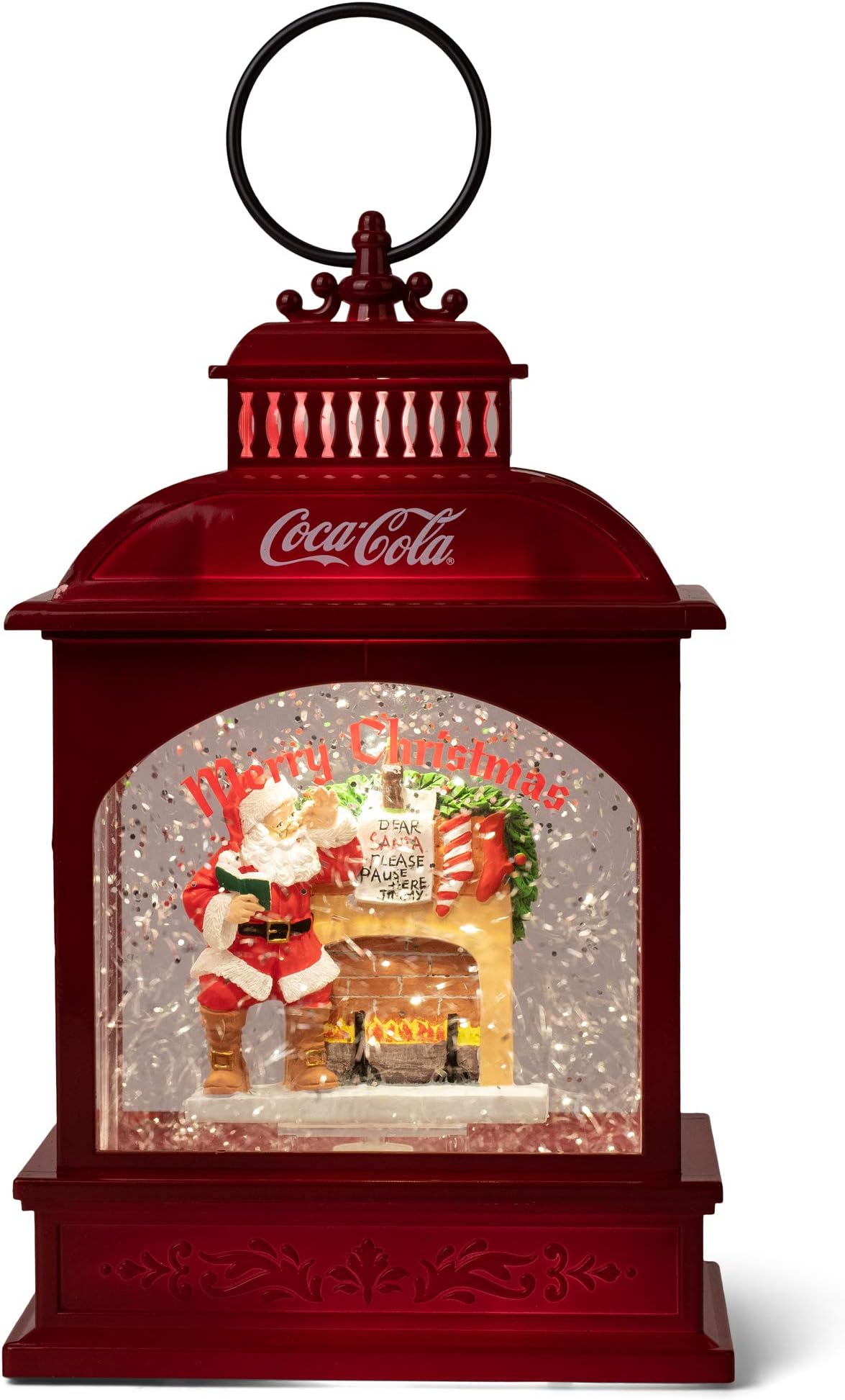 Amazon.com: COCA-COLA Rocking and Rolling Glitter Globe Featuring an ...