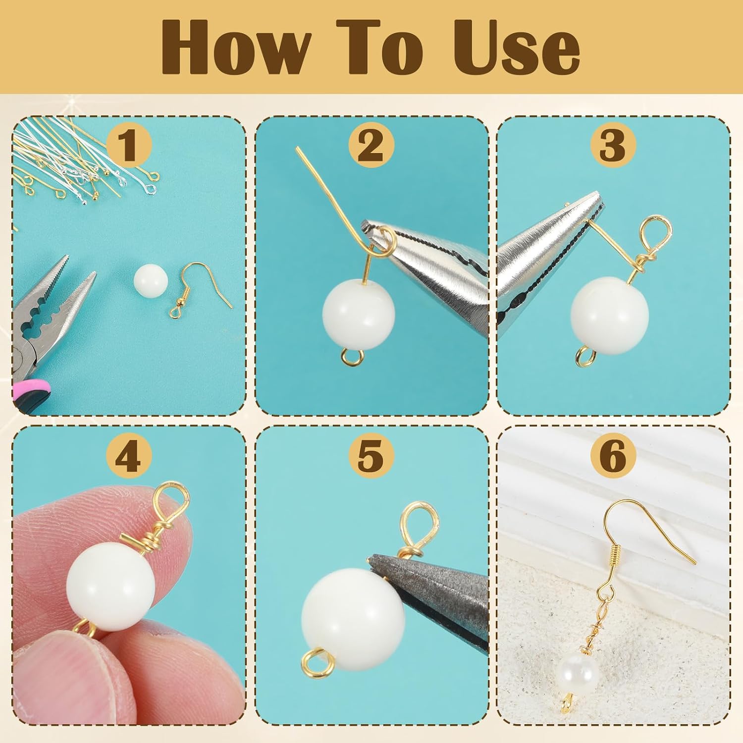 Mabor 400Pcs Head Pins for Jewelry Making, 2 Inch Flat & Ball Head & Eye Pins, Metal Flat Headpins for Jewelry Making DIY Craft Earring Bracelet Necklace Pendant Supplies, Gold & Silver