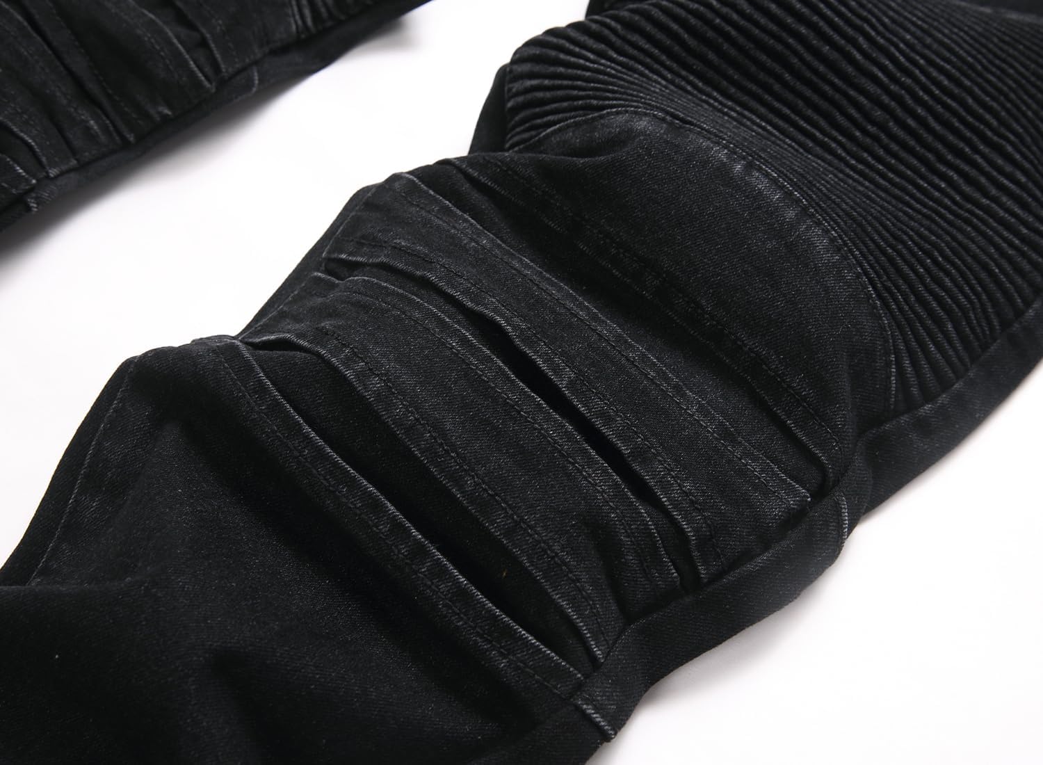 OIIIO Men's Retro Straight-Fit Stretch Jean - Image 4