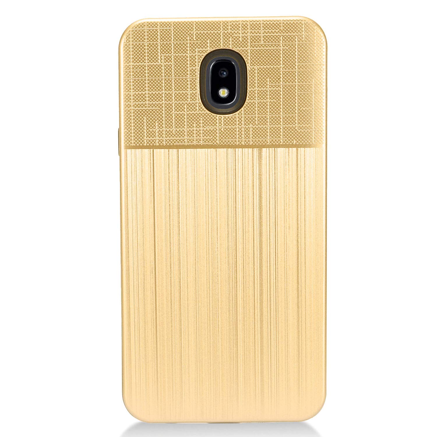 Z-GEN - Galaxy J7 2018, J7 Refine, J7 Star, J7 Crown, J7 Aura, J7 Top, J7 V J7V 2nd Gen J737 - Hybrydowe etui na telefon Samsung + osłona ekranu ze szkła hartowanego - CF2 Gold
