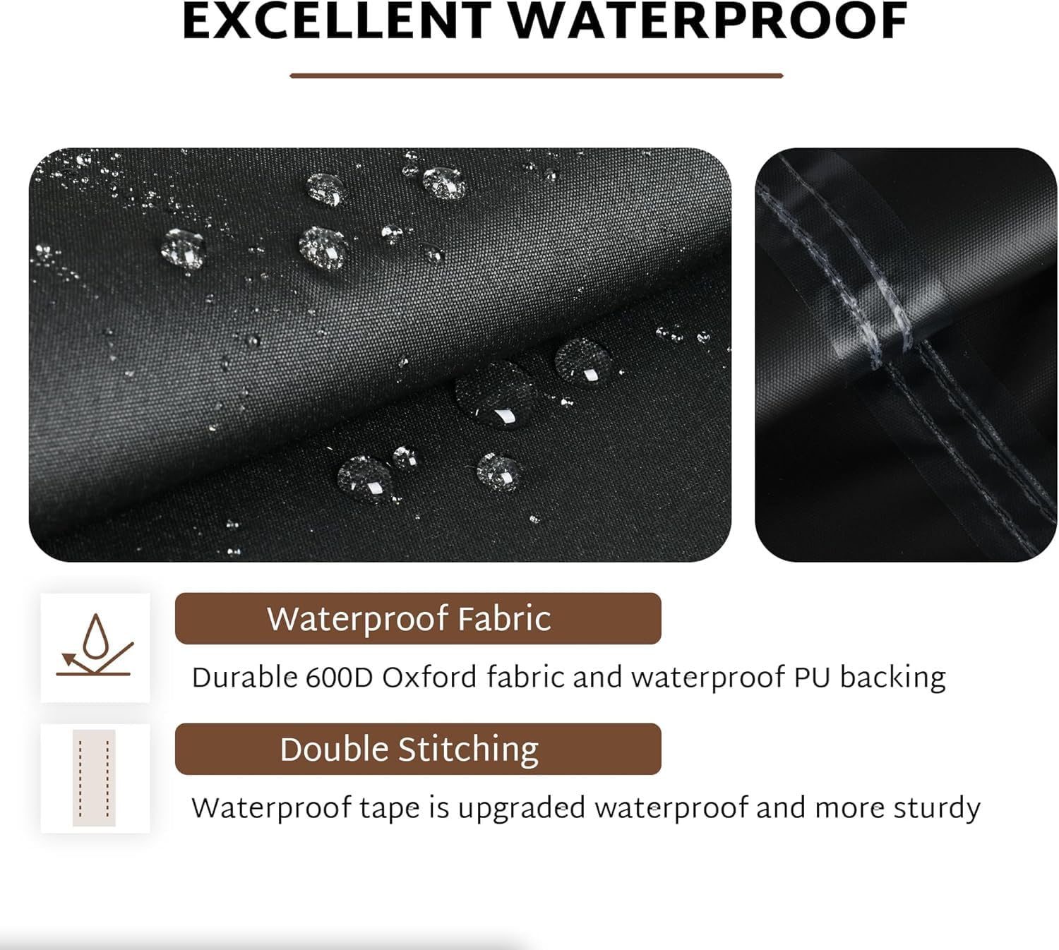 Outdoor Chaise Lounge Cover 68L X 30W X 30H Inch Waterproof Patio Furniture Cove