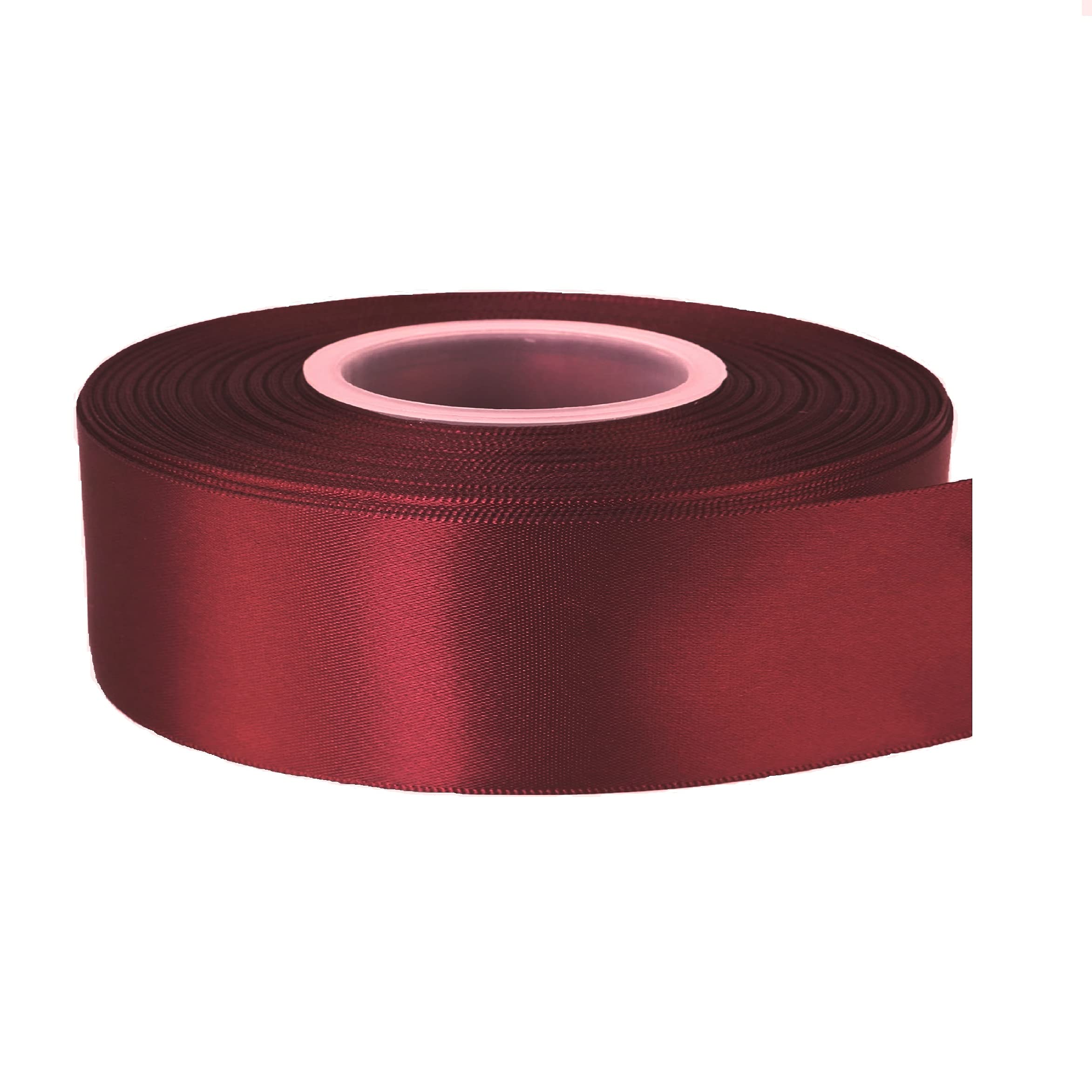 Double Sided Satin Ribbon Size 25mm x 10 Meters, Perfect for Gifts Wrap Sew Party, Decorations Events Dress Wedding Christmas Crafts, Bows Car, DIY, Bouquets, Cake More (Black) — view 123