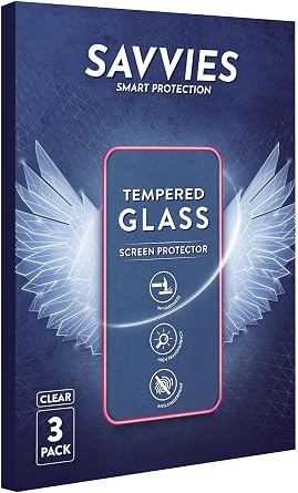 savvies Armoured Glass 3-Pack for Llkboha S52 (1,39) Tempered Glass Screen Protector [Shockproof, 9H Ultra Hard]