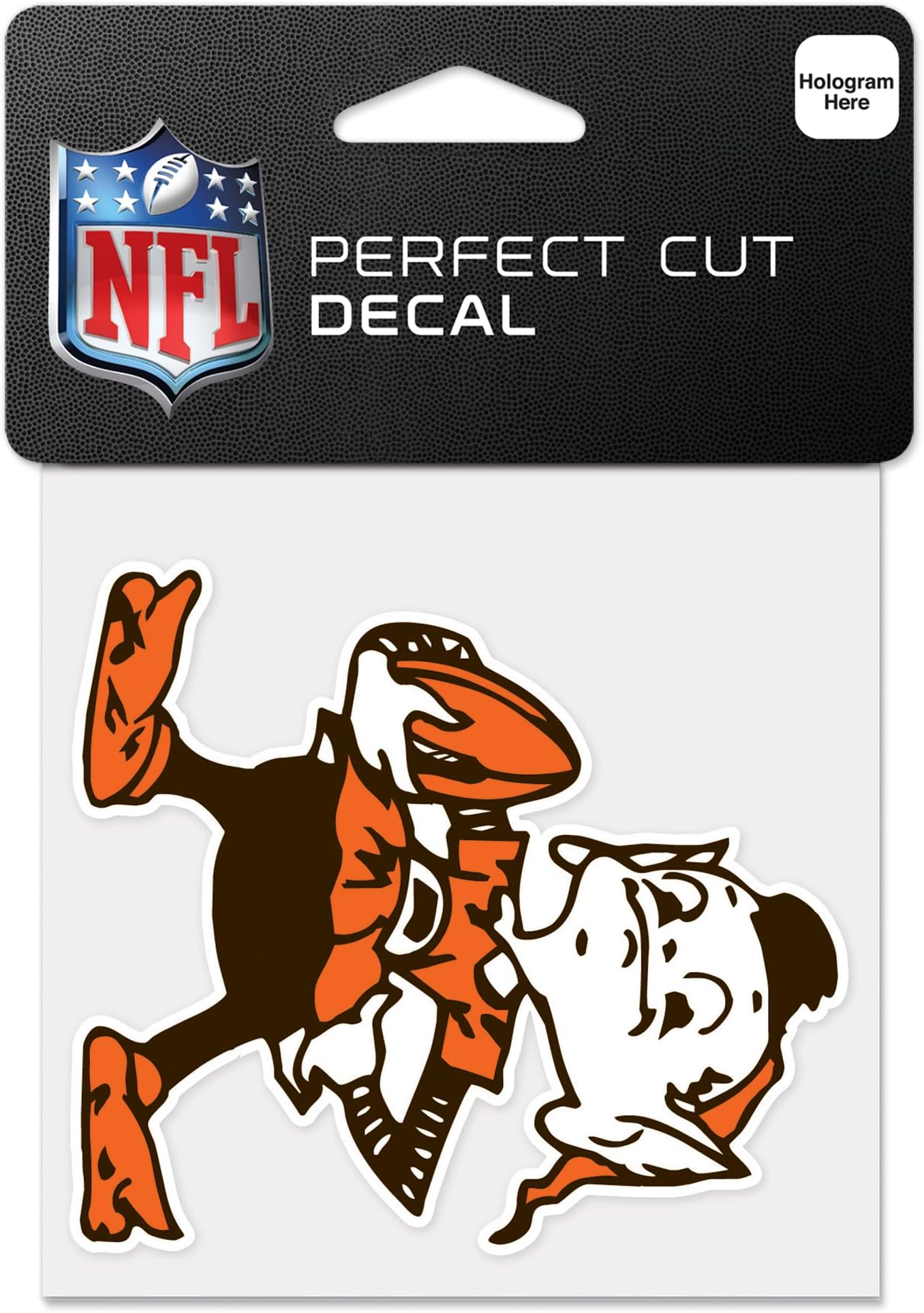 WinCraft Cleveland Browns Brownie The Elf Historic Logo Logo 4'' x 4'' Color Perfect Cut Decal
