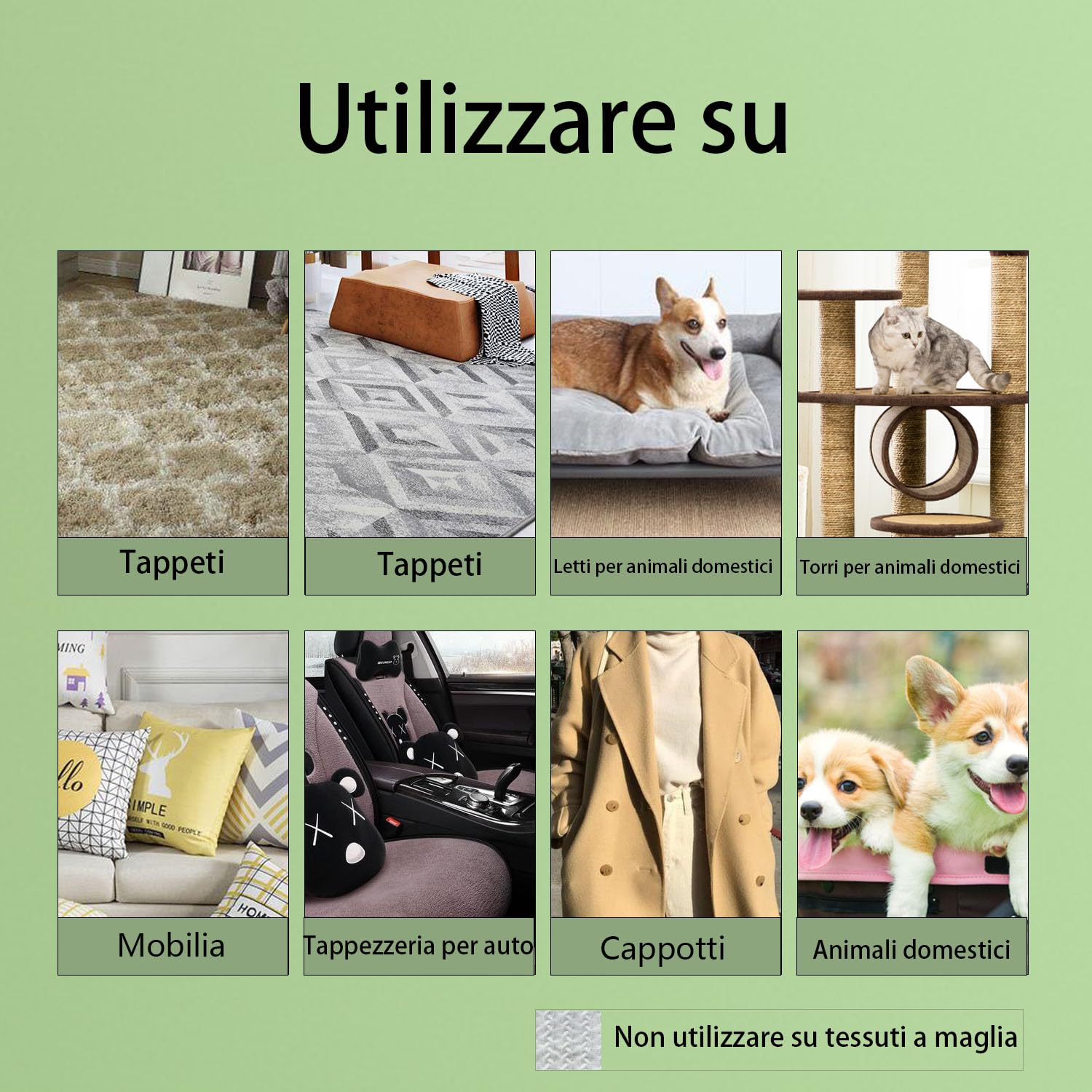 LINTPLUS spazzola togli peli animali, spazzola peli gatto e spazzola peli cane per Tappeti, Lettini per cani e Alberi tiragraffi per gatti, facile da pulire