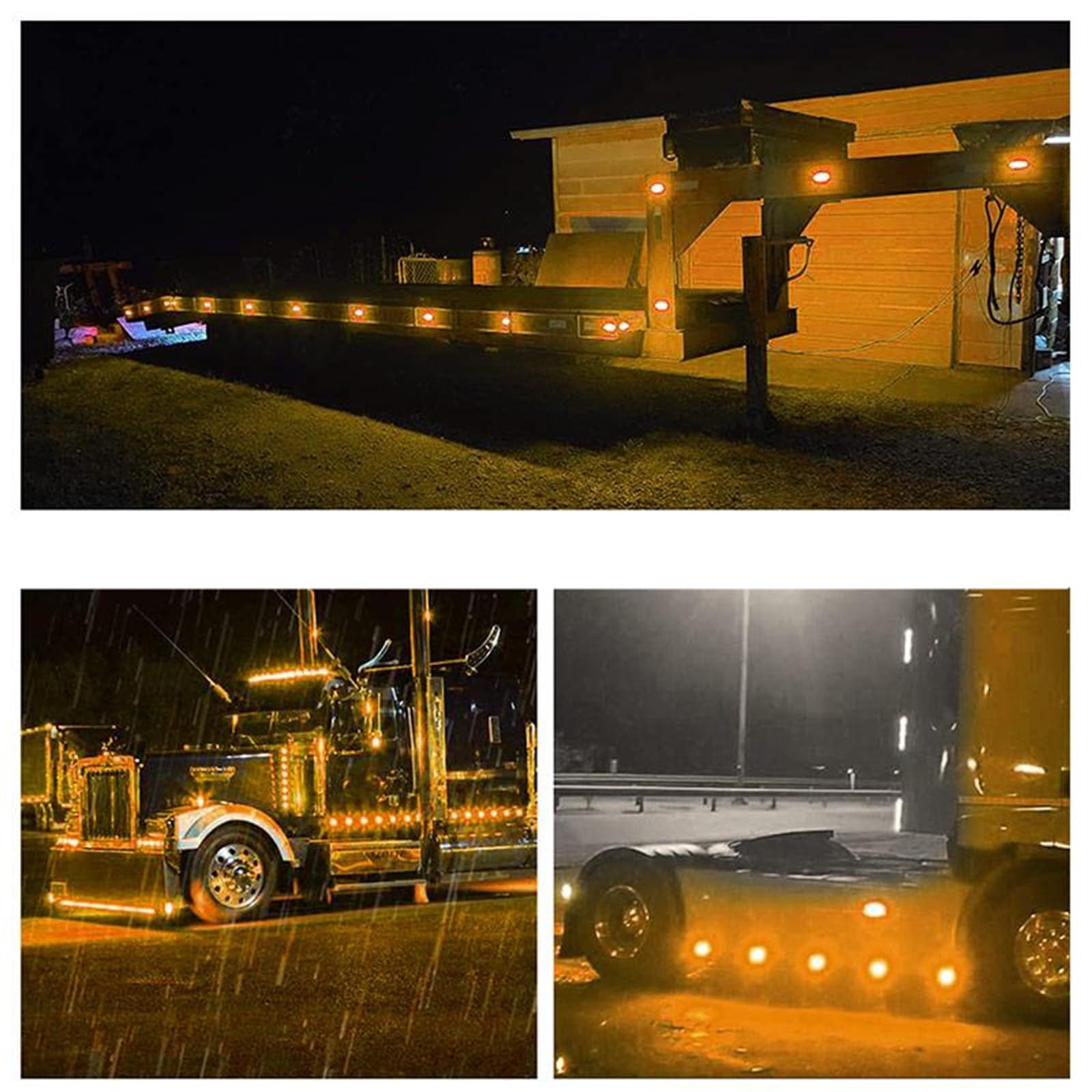 10 Luci Di Posizione Laterali 12/24V Per Camion, Rimorchio, Caravan - IP65, Blu, Facili Da Installare