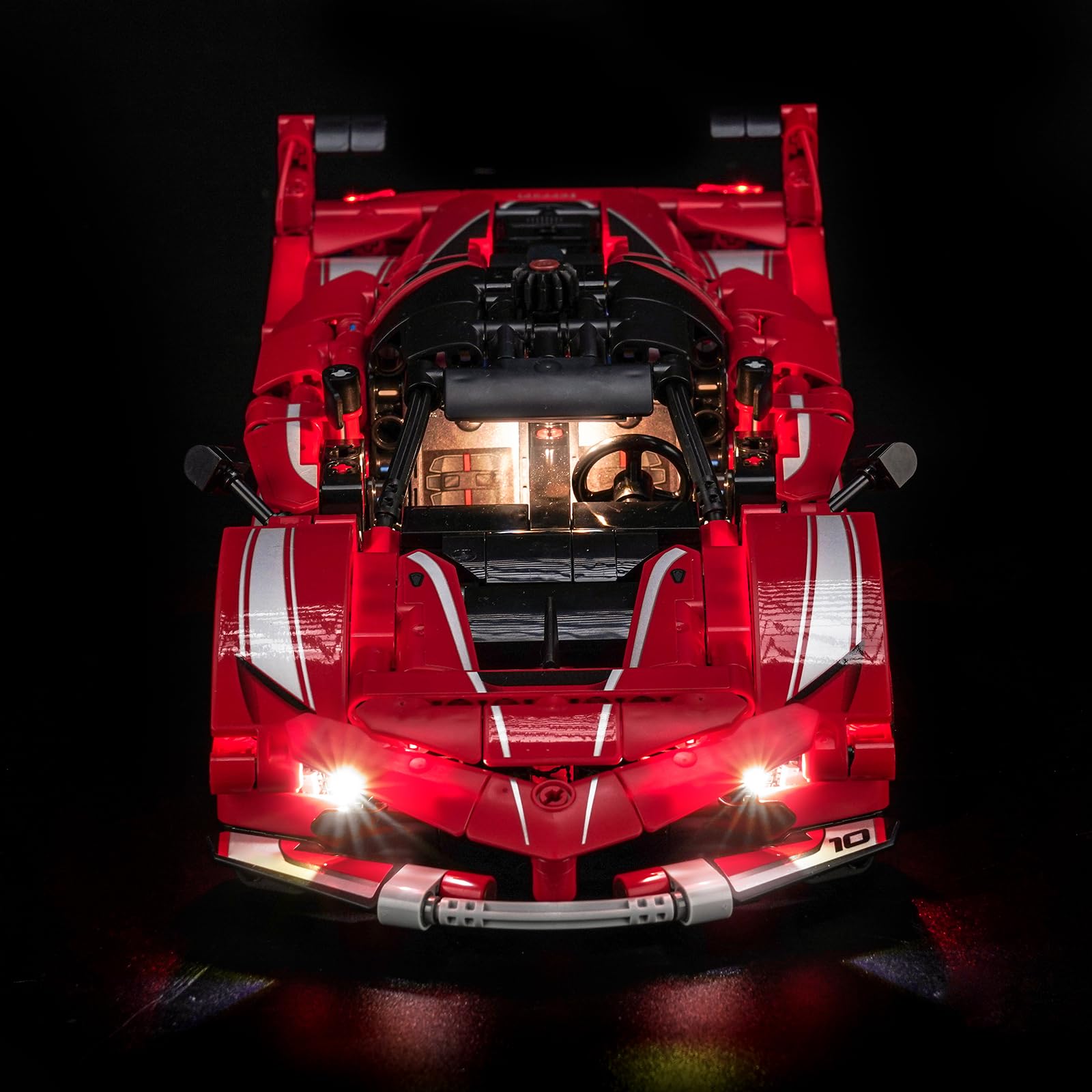Kit d'éclairage avec télécommande Compatible avec Lego Ferrari FXX K 42212 (Pas de modèle), Ensemble d'éclairage LED Compatible avec Lego Ferrari FXX K Jouet créatif - 3