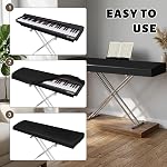 61/88Keys Piano Keyboard Dust Cover, Digital Electronic Piano Stretchable Protective Keyboard Covers, Must Have Piano Accessories (61 Keys)