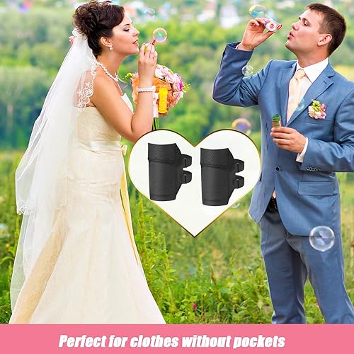 Vista 5 de Jadive Paquete de 2 correas para las piernas para teléfono celular, soporte para teléfono inteligente, banda antideslizante para el tobillo, correas