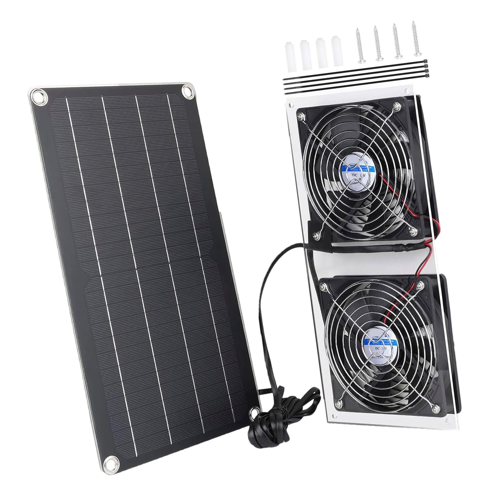 10W Solar Exhaust Fan Ventilator Solar Panel Powered Air Extractors Replacement Ventilation Shed Fan Enduring Waterproof Power Exhaust