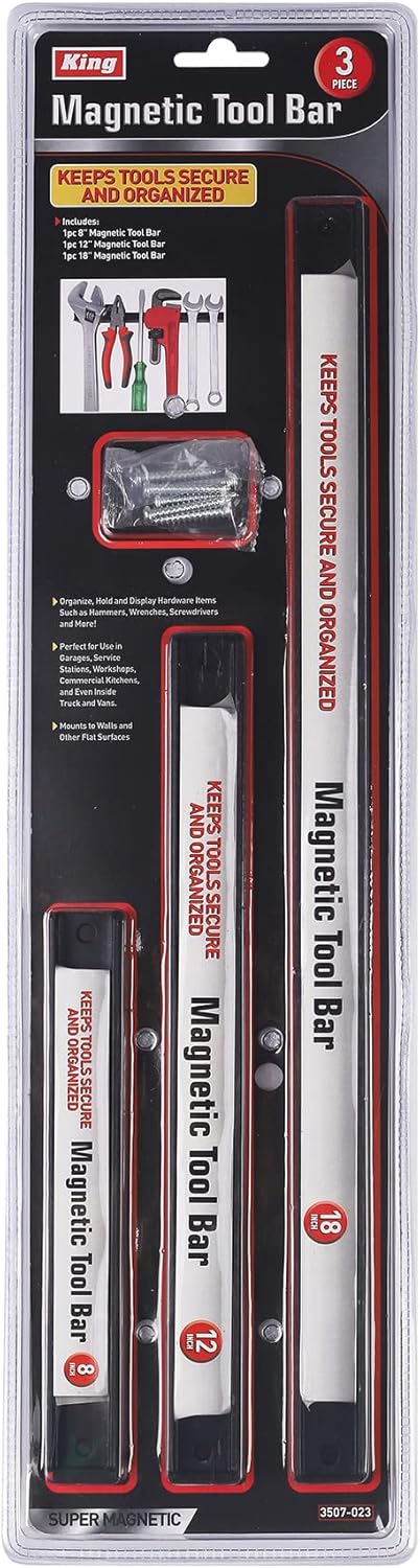 KING 3-PC MAGNETIC TOOL BAR, 8