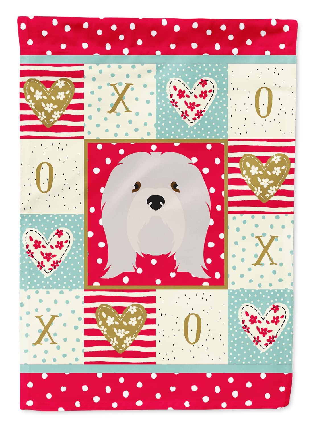 Drapeau de jardin Lhasa Apso multicolore CK5215GF ornement haut de gamme