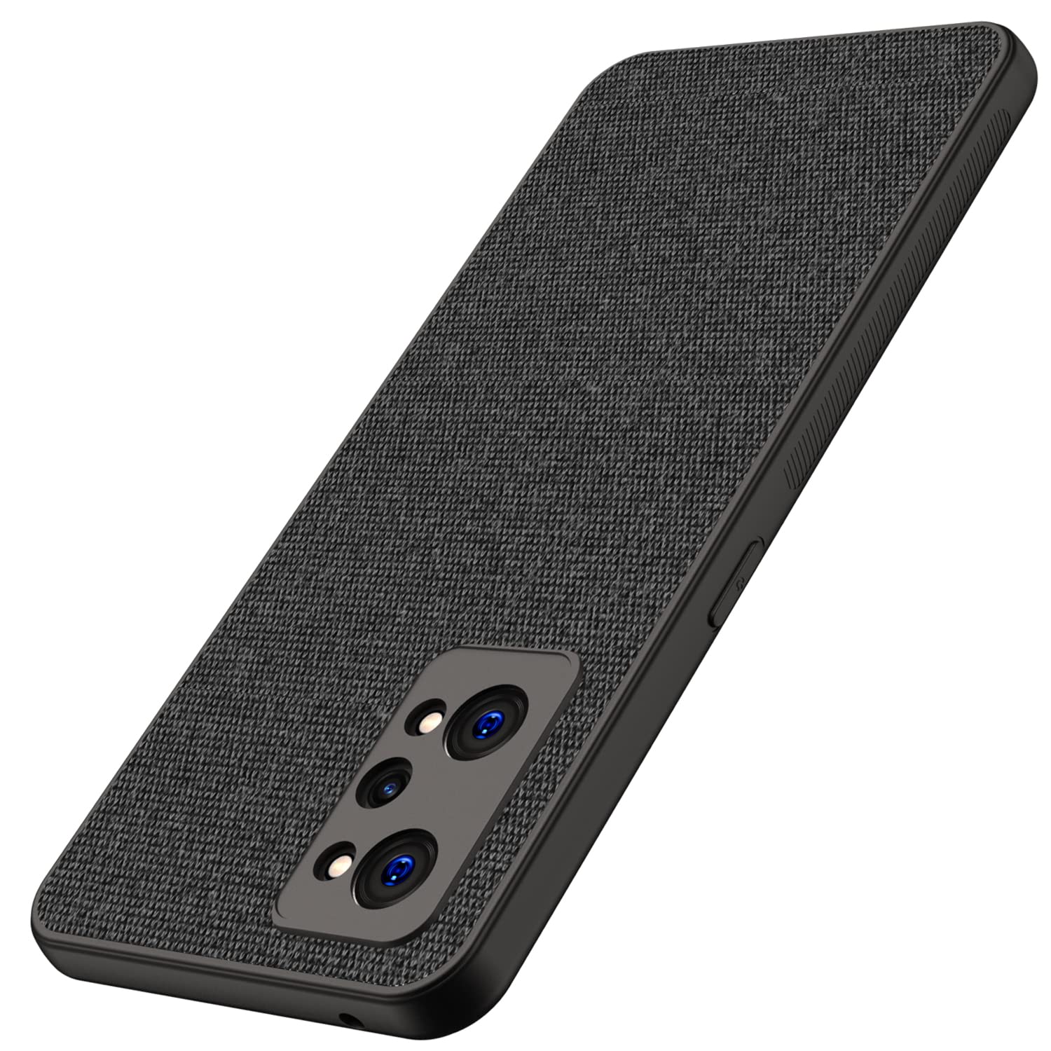 Kapa Soft Full Fabric Protective Back Case Cover for Realme GT Neo 3T and GT Neo 2 (Black)