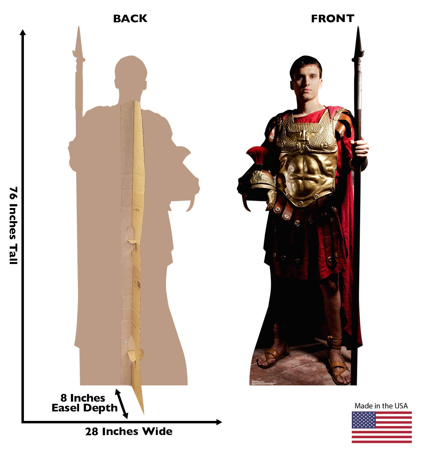 Cardboard People Roman Soldier Life Size Cardboard Cutout Standup