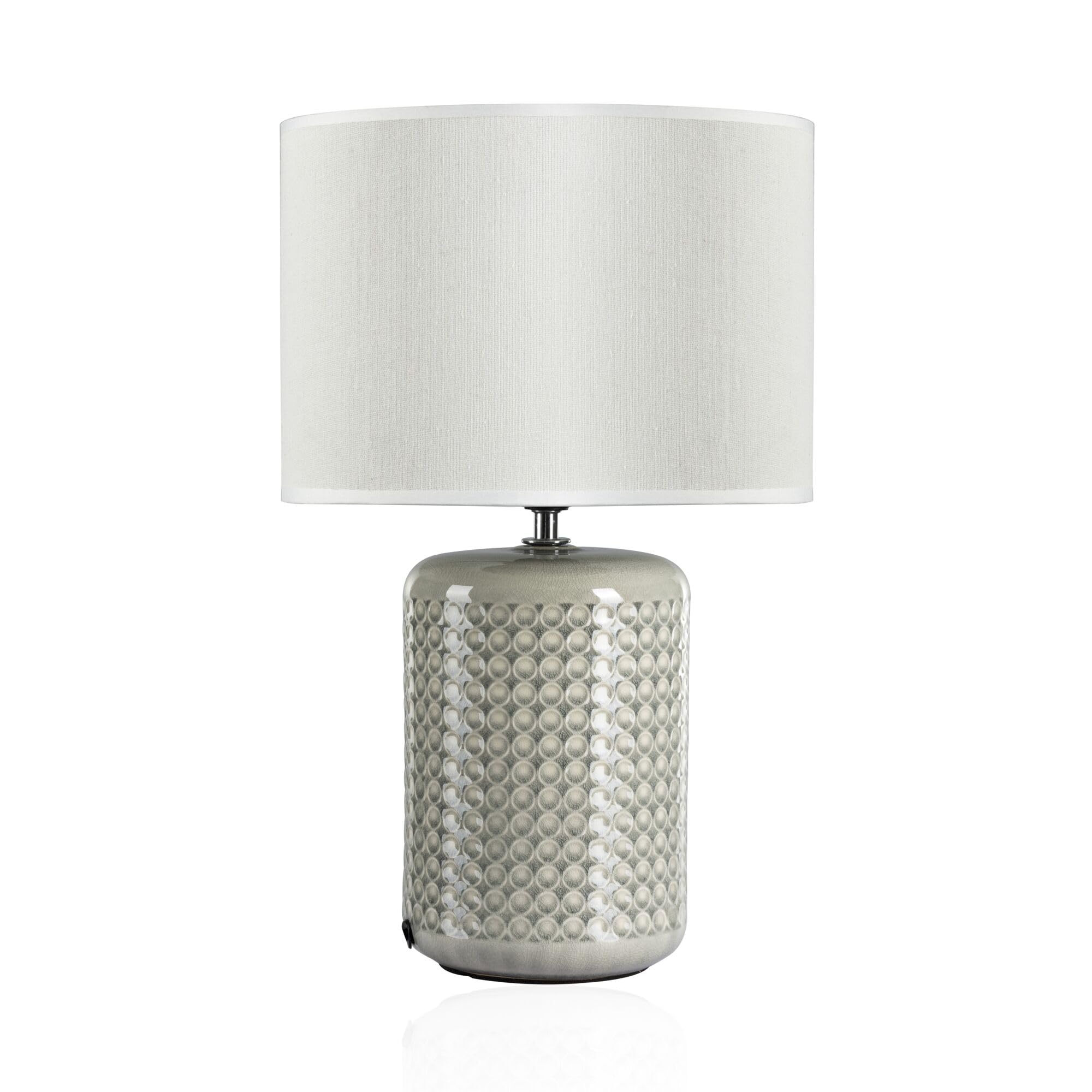 Pauleen Pastel Green, White, Beige Go For Glow Table Lamp, Ceramic Base