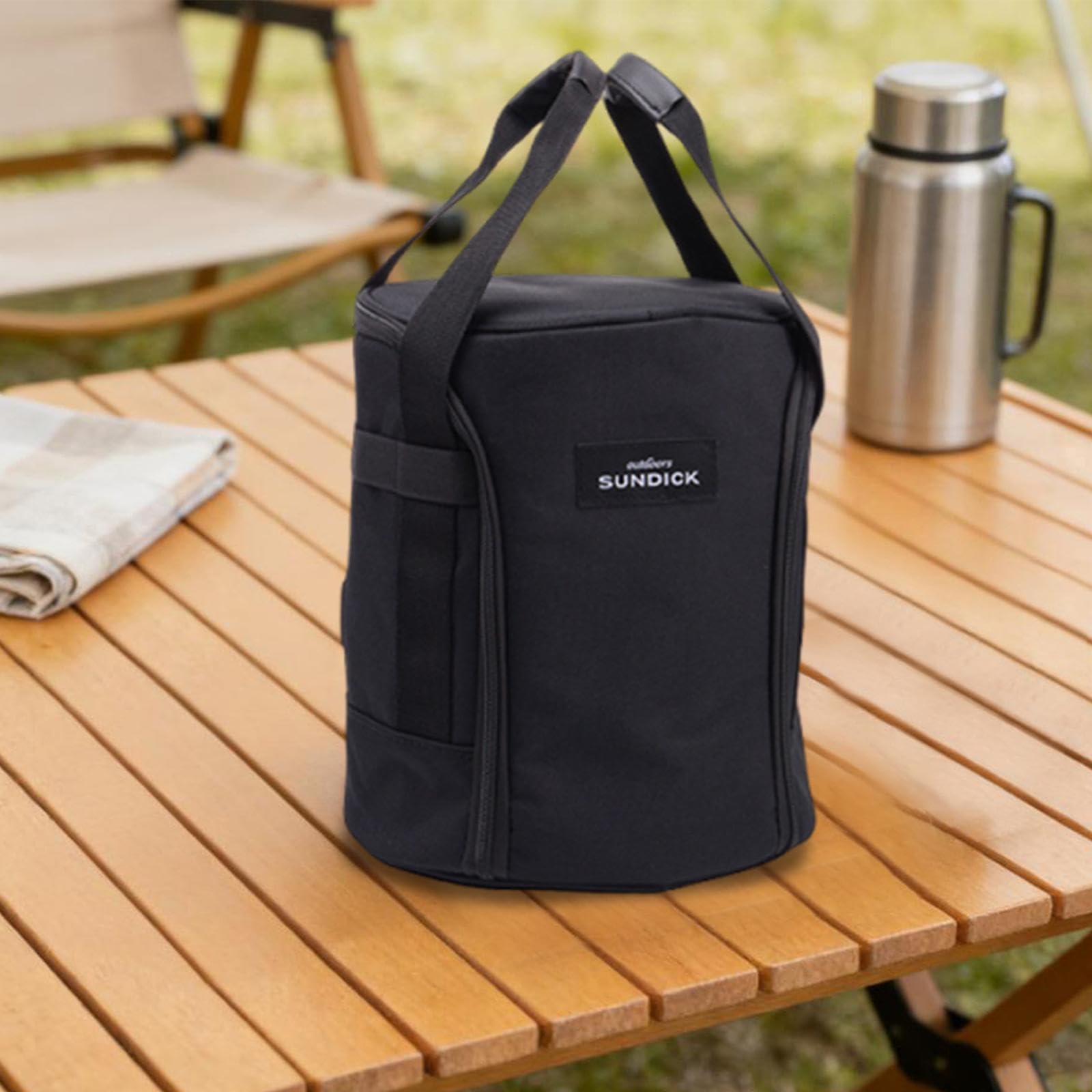 MERIGLARE Heater Aufbewahrungstasche Heizofen Transportbeutel Camping Tischheizer Organizer Tasche mit Stabilem Zipper Und Meshfach für Outdoor Reisen Wandern P