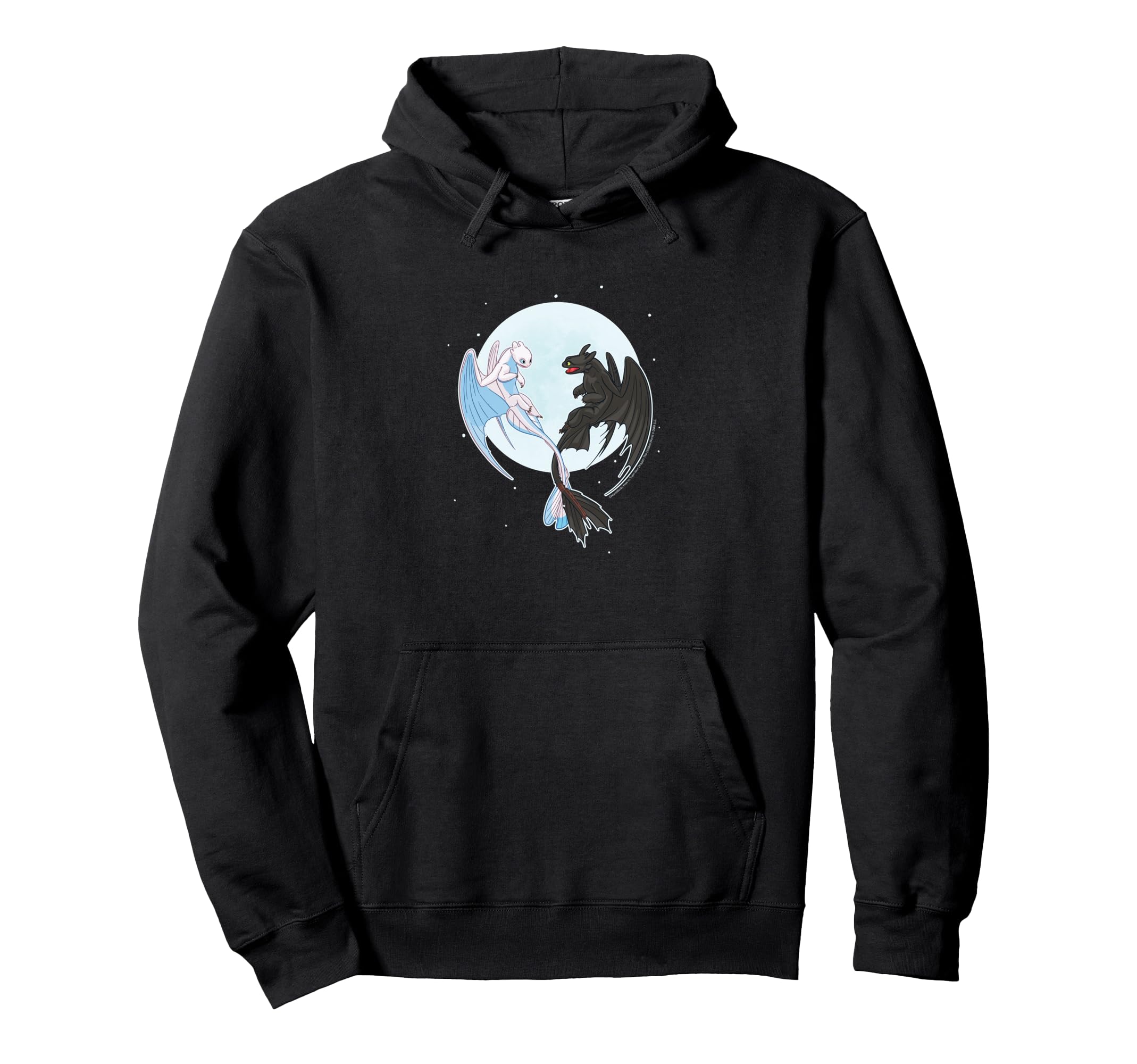 Night And Light Moon Pullover Hoodie