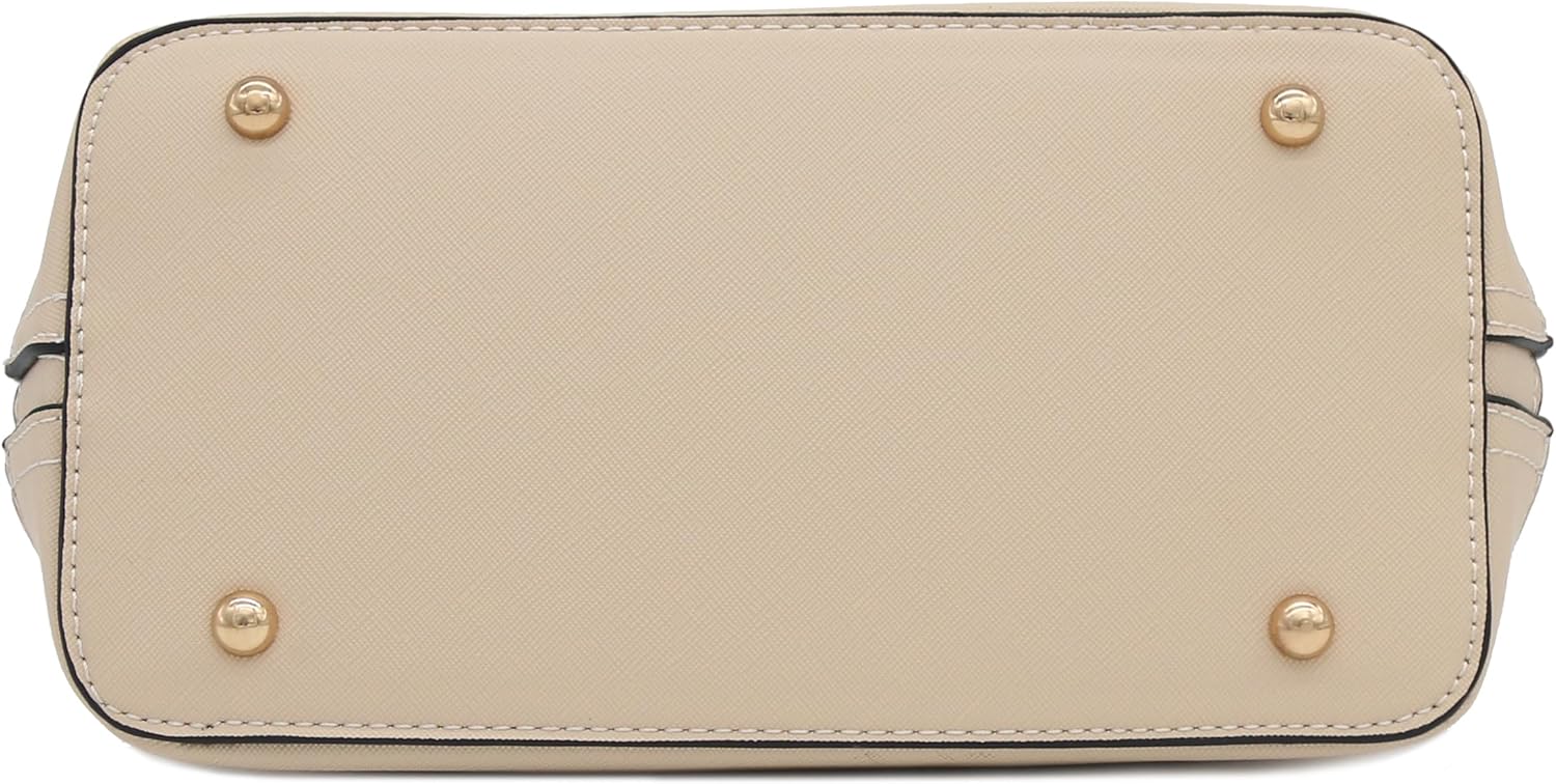 Zip-Around Saffiano Classic Dome Satchel - Image 5